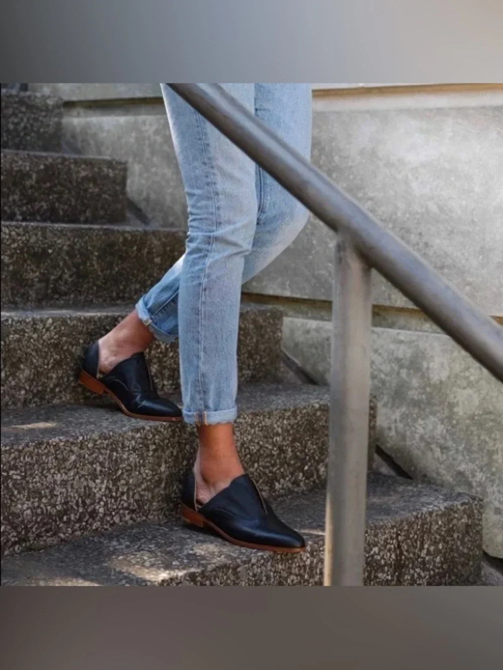 New Nisolo Emma Emma d'Orsay Oxford Bloke-core Classic Leather Sustainable Flat